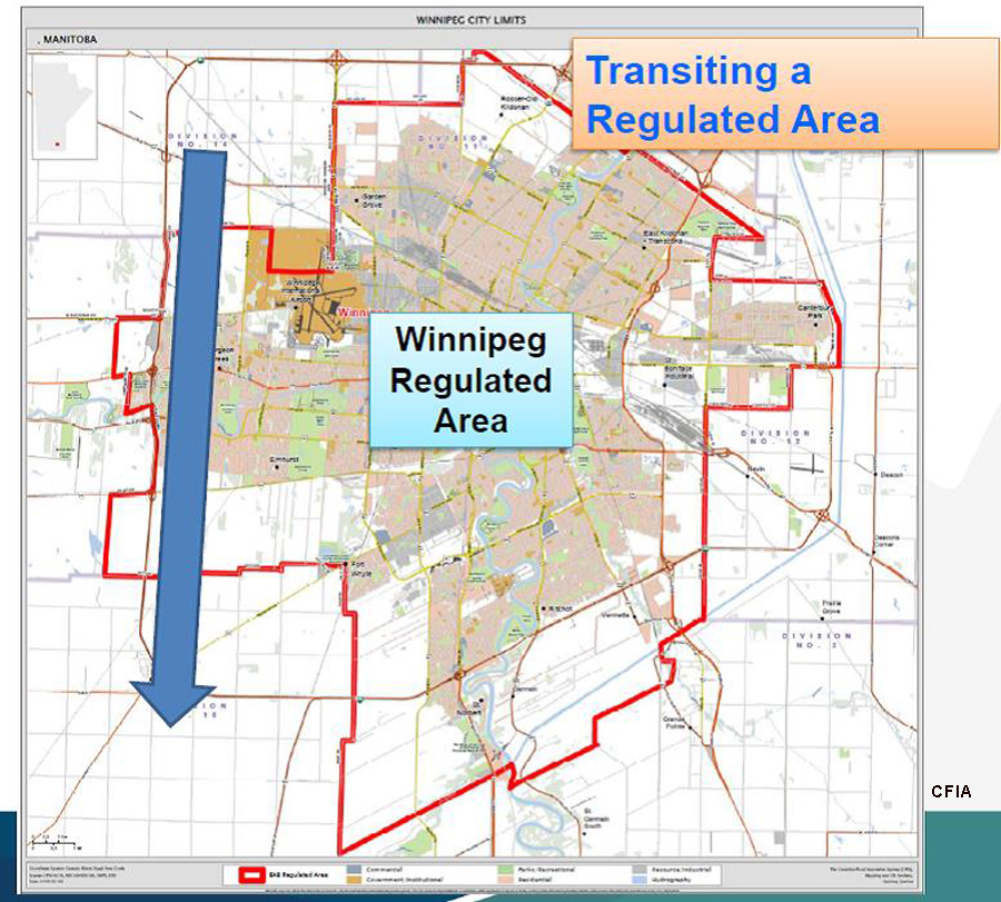 Map transiting regulated area copy